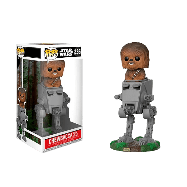 Figura POP Star Wars ATST with Chewbacca
