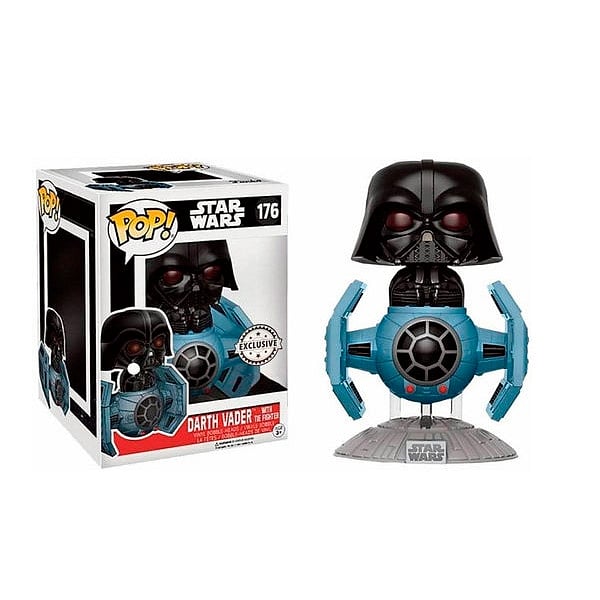 Figura POP Star Wars Darth Vader Tie Fighter 15cm Exclusive