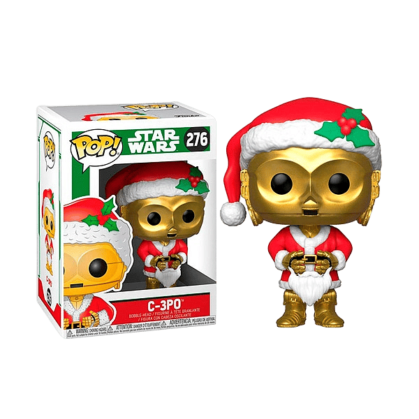 Figura POP Star Wars Holiday C3PO as Santa