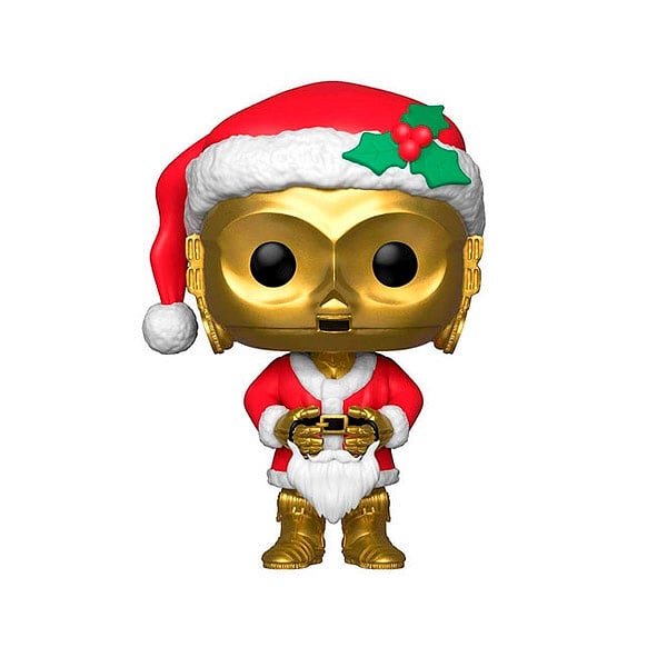 Figura POP Star Wars Holiday C3PO as Santa