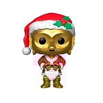 Figura POP Star Wars Holiday C3PO as Santa