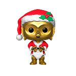 Figura POP Star Wars Holiday C3PO as Santa