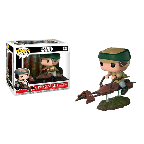 Figura POP Star Wars Leia on Speeder Bike Deluxe