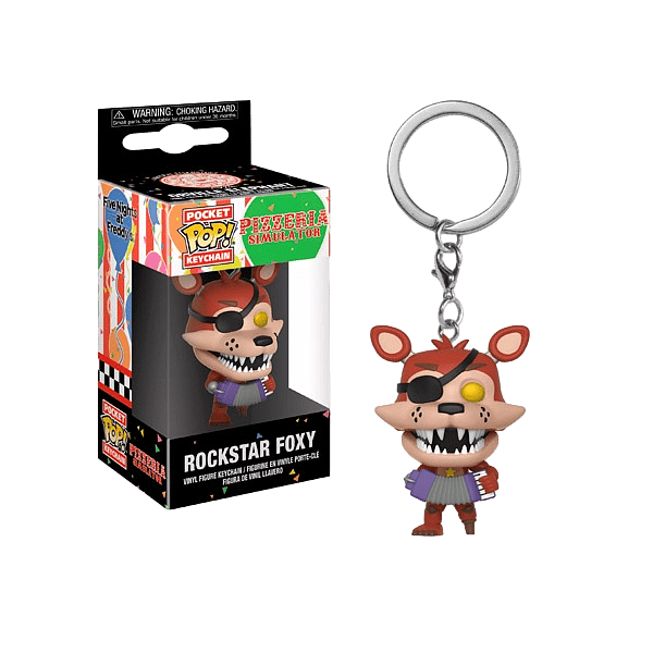 Llavero Pocket POP 5 Nights al F 6 Pizza Sim Rockstar Foxy
