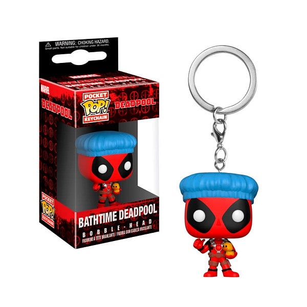 Llavero Pocket POP Marvel Deadpool Bathtime