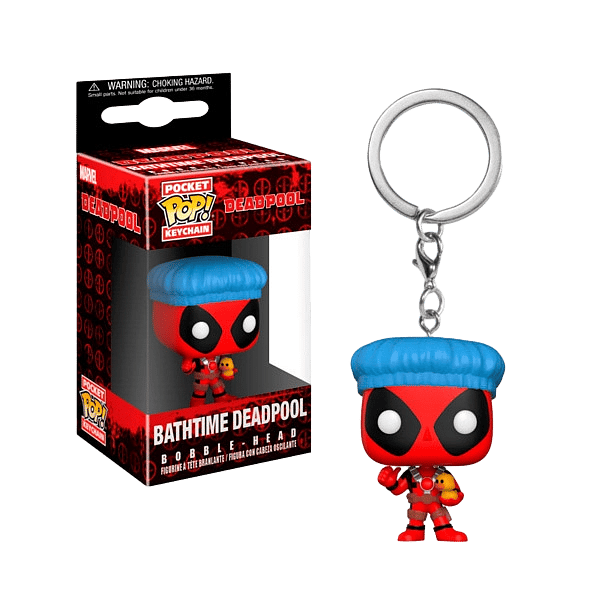 Llavero Pocket POP Marvel Deadpool Bathtime