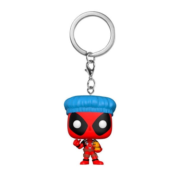 Llavero Pocket POP Marvel Deadpool Bathtime