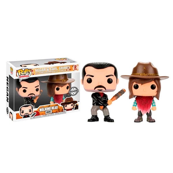 Pack 2 figuras POP The Walking Dead Negan amp Carl Exclusive