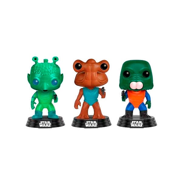 Pack 3 figuras POP Star Wars Greedo Hammerhead Walrus