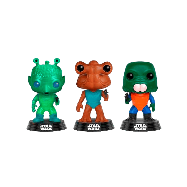 Pack 3 figuras POP Star Wars Greedo Hammerhead Walrus