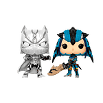 Figuras POP Capcom vs Marvel Black Panther vs Monster Hunter