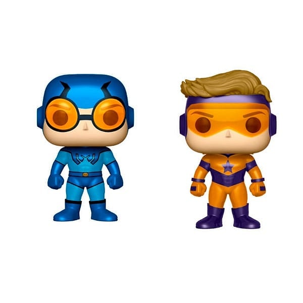 Figuras POP DC Blue Beetle amp Booster Gold Metallic Exclusive