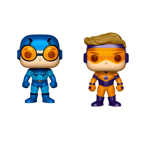 Figuras POP DC Blue Beetle amp Booster Gold Metallic Exclusive