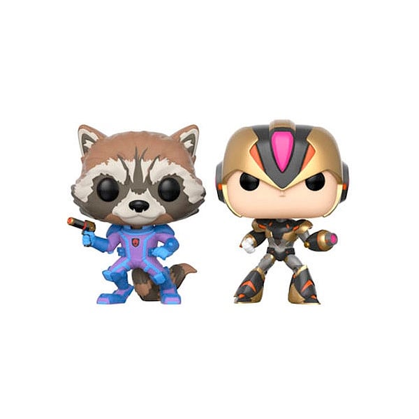 Figuras POP Capcom vs Marvel Rocket vs MegaMan X Exclusive