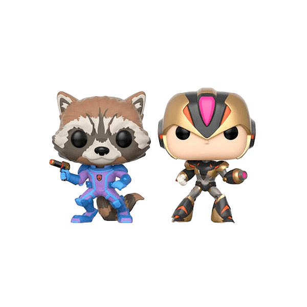 Figuras POP Capcom vs Marvel Rocket vs MegaMan X Exclusive