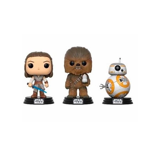 Set 3 figuras POP Star Wars VIII The Last Jedi Good Guys