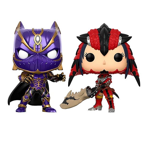 Set figuras POP Black Panther vs Monster Hunter