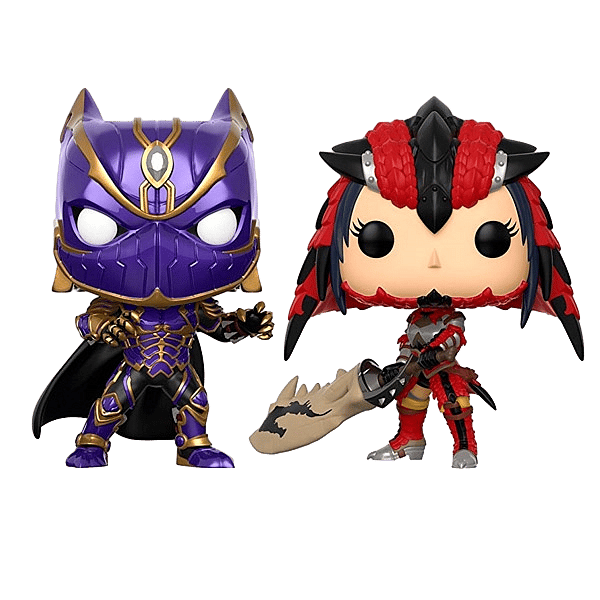 Set figuras POP Black Panther vs Monster Hunter