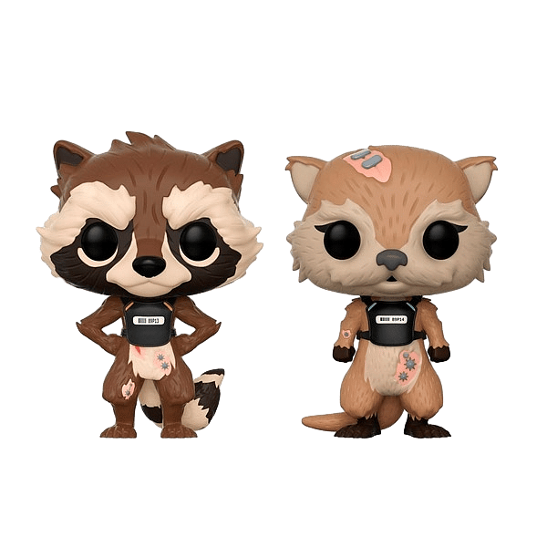 Figuras POP Marvel Guardians of the Galaxy Rocket amp Lylla