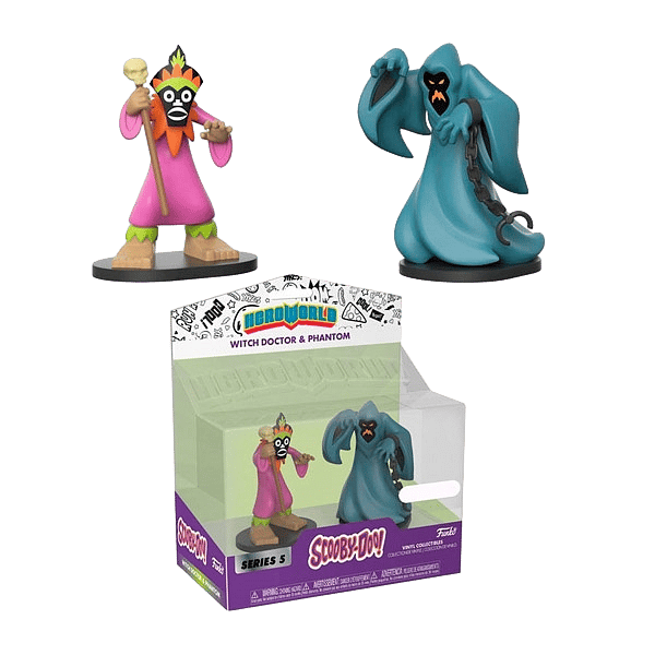 Set figuras Scooby Doo Hero World Witch Doctor amp Phantom