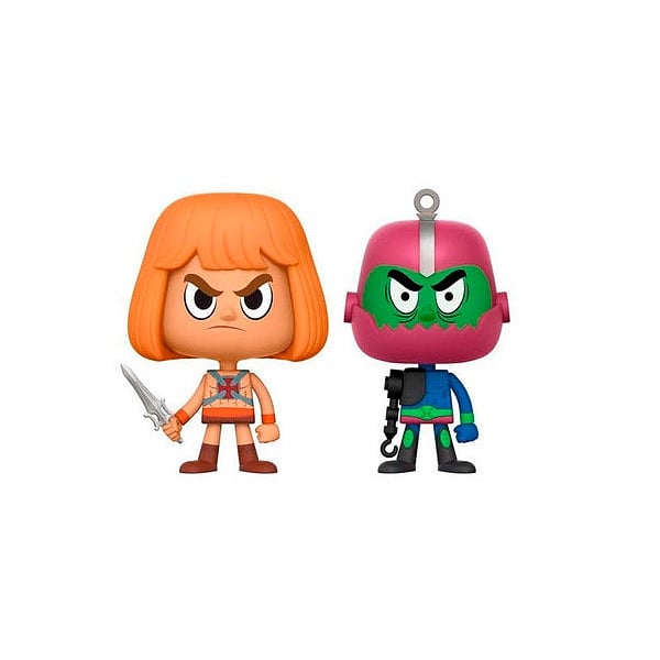 Set figuras Vynl Masters Of The Universe HeMan y Trapjaw