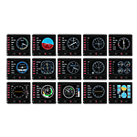 Logitech G Panel de instrumentos Saitek Pro Flight Simulador de vuelo pantalla LCD  Mando de simulación
