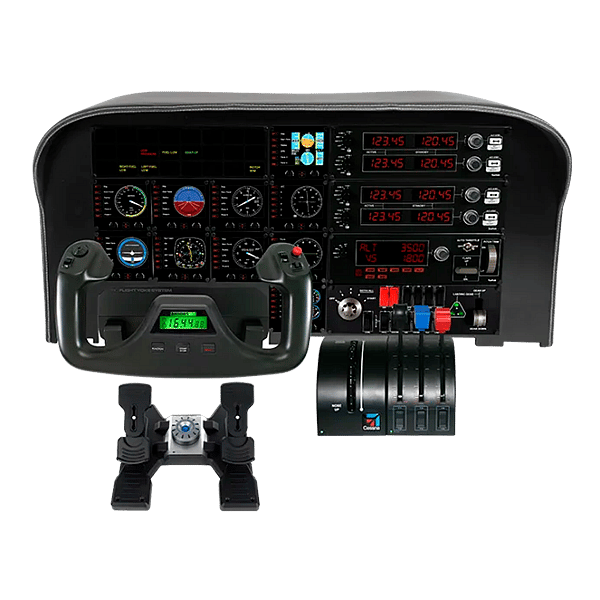 Logitech G Panel de instrumentos Saitek Pro Flight Simulador de vuelo pantalla LCD  Mando de simulación