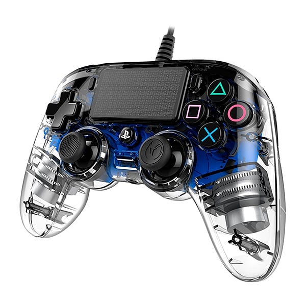 Nacon PS4 oficial transparente LED azul  wired  Gamepad