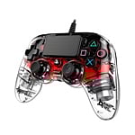 Nacon PS4 oficial transparente LED rojo  wired  Gamepad