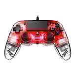 Nacon PS4 oficial transparente LED rojo  wired  Gamepad