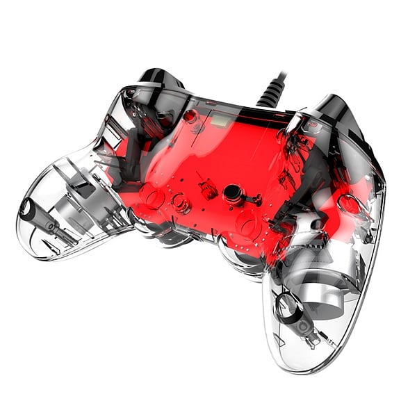 Nacon PS4 oficial transparente LED rojo  wired  Gamepad