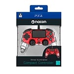 Nacon PS4 oficial transparente LED rojo  wired  Gamepad