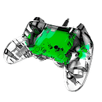 Nacon PS4 oficial transparente LED verde  wired  Gamepad