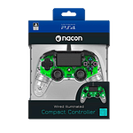 Nacon PS4 oficial transparente LED verde  wired  Gamepad