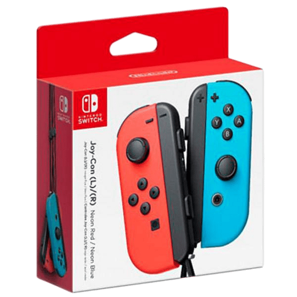 Nintendo Switch JoyCon pack 2 rojo neónazul  Gamepad