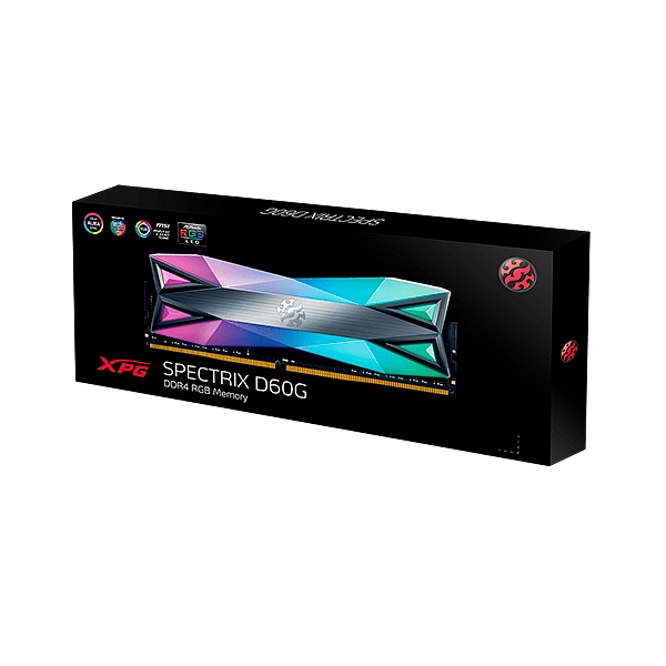 ADATA XPG SPECTRIX D60 16GB DDR4 3200MHZ CL16 RGB SINGLE COLOR BOX