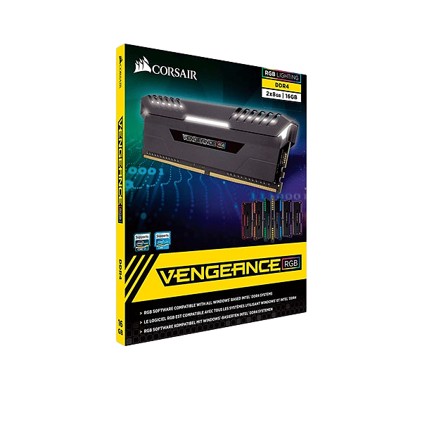 Corsair Vengeance RGB DDR4 3000MHz 16GB 2X8  Memoria RAM