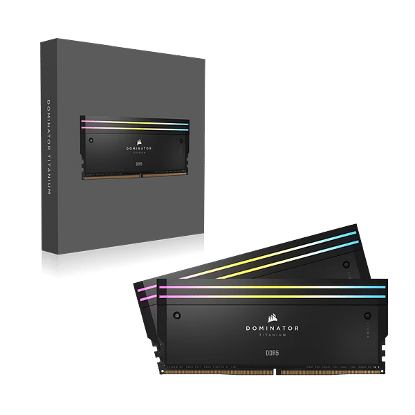 Corsair DOMINATOR Titanium RGB Black 64GB 2x32GB 6600MHz  Memoria RAM DDR5 CL32