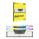 Corsair Vengeance RGB 32GB 2x16GB 6000MHz  Memoria RAM DDR5 CL36 Blanca