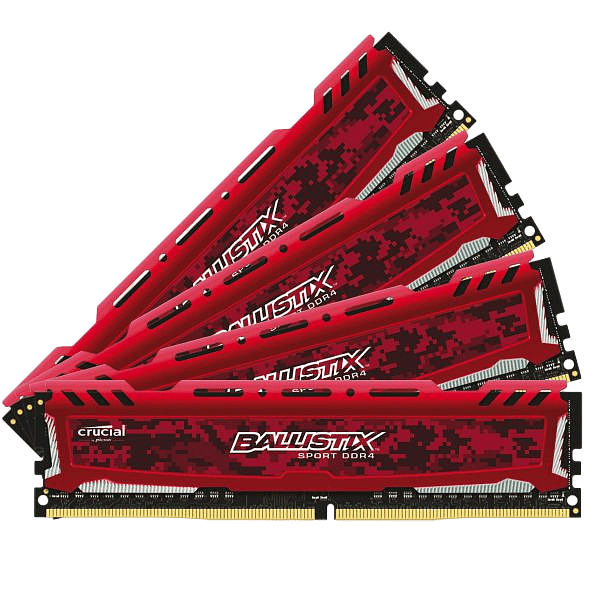 Crucial Ballistix Sport LT DDR4 2400 16GB4x4G CL16  RAM