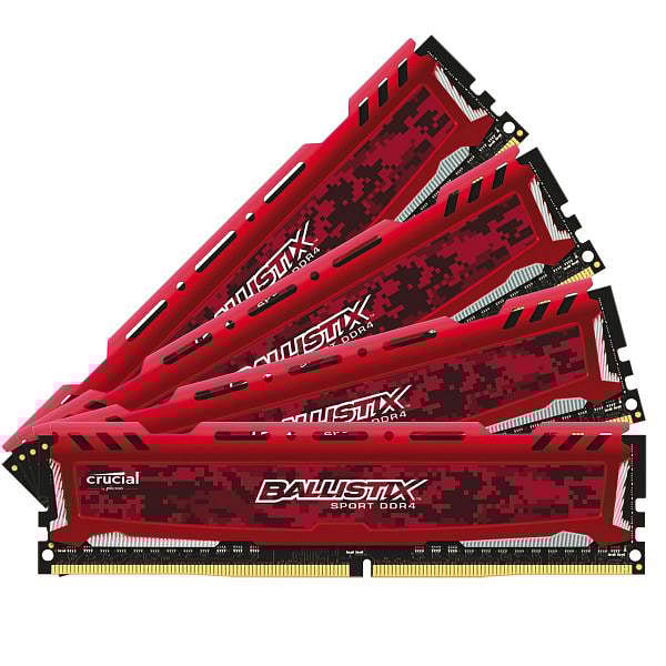 Crucial Ballistix Sport LT DDR4 2400 64GB4x16GCL16  RAM