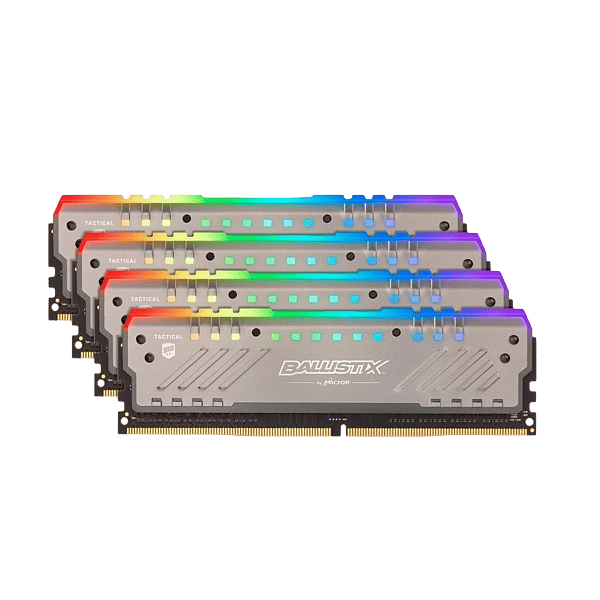 Ballistix Tracer RGB DDR4 2666MHz 32GB 8GBx4  Memoria RAM