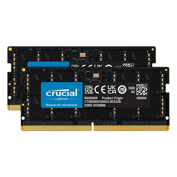 Crucial DDR5 64GB 2x32GB 4800MHz CL40 SO DIMM Memoria RAM