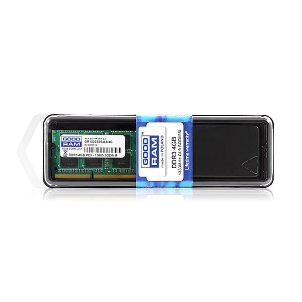 GOODRAM DDR3 1600MHz 4GB CL11 SR SODIMM  Memoria RAM