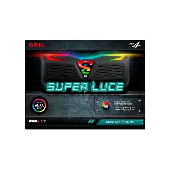 Geil Super Luce RGB DDR4 2400MHz 16GB 2X8  Memoria RAM