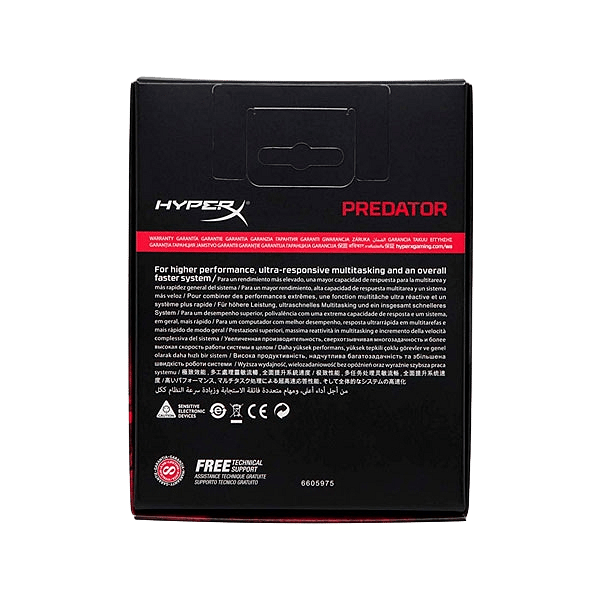 HyperX Predator DDR4 3200MHz 32GB 2x16 CL16  Memoria RAM
