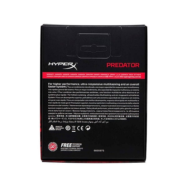 HyperX Predator DDR4 3600MHz 32GB 2x16 CL17  Memoria RAM