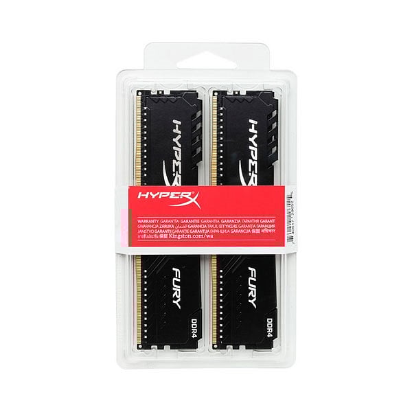 HyperX Fury Black DDR4 2666MHZ 8GB 2x4 CL16  Memoria RAM