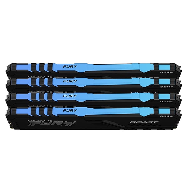 Kingston Fury Beast RGB DDR4 64GB 4x16GB 2666MHZ CL16  Memoria RAM