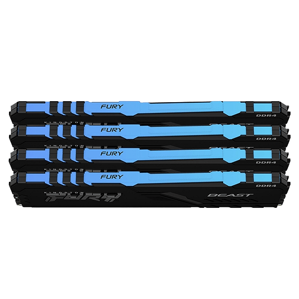 Kingston Fury Beast RGB DDR4 64GB 4x16GB 2666MHZ CL16  Memoria RAM